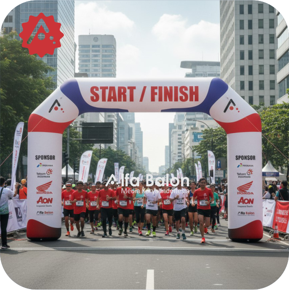 gate marathon Penanda Start dan Finish yang Jelas